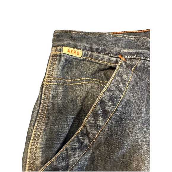 Aeropostale Men's Carpenter Shorts Size 38 100% Blue Cotton Denim - Picture 2 of 11